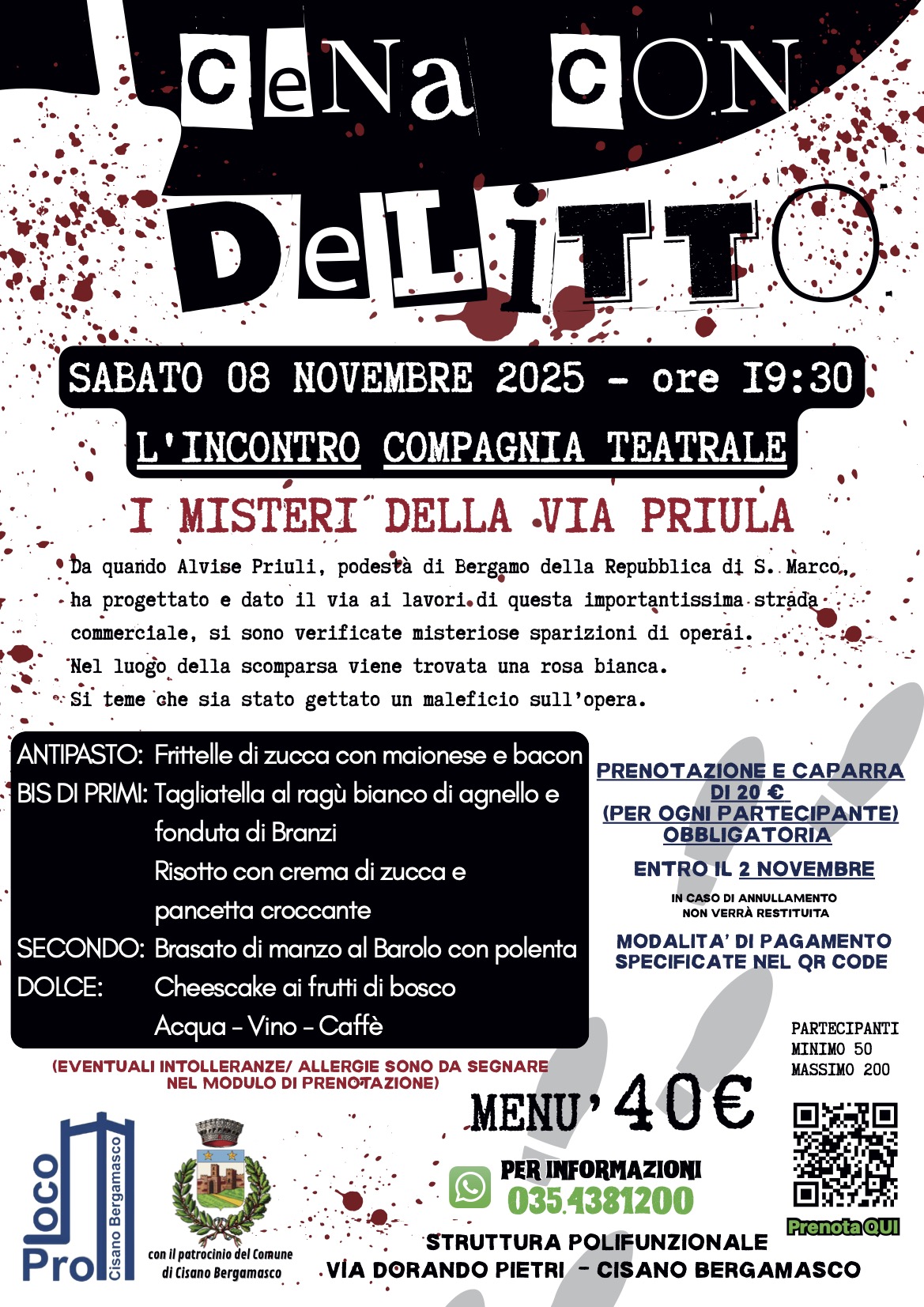 Locandina Cena con Delitto