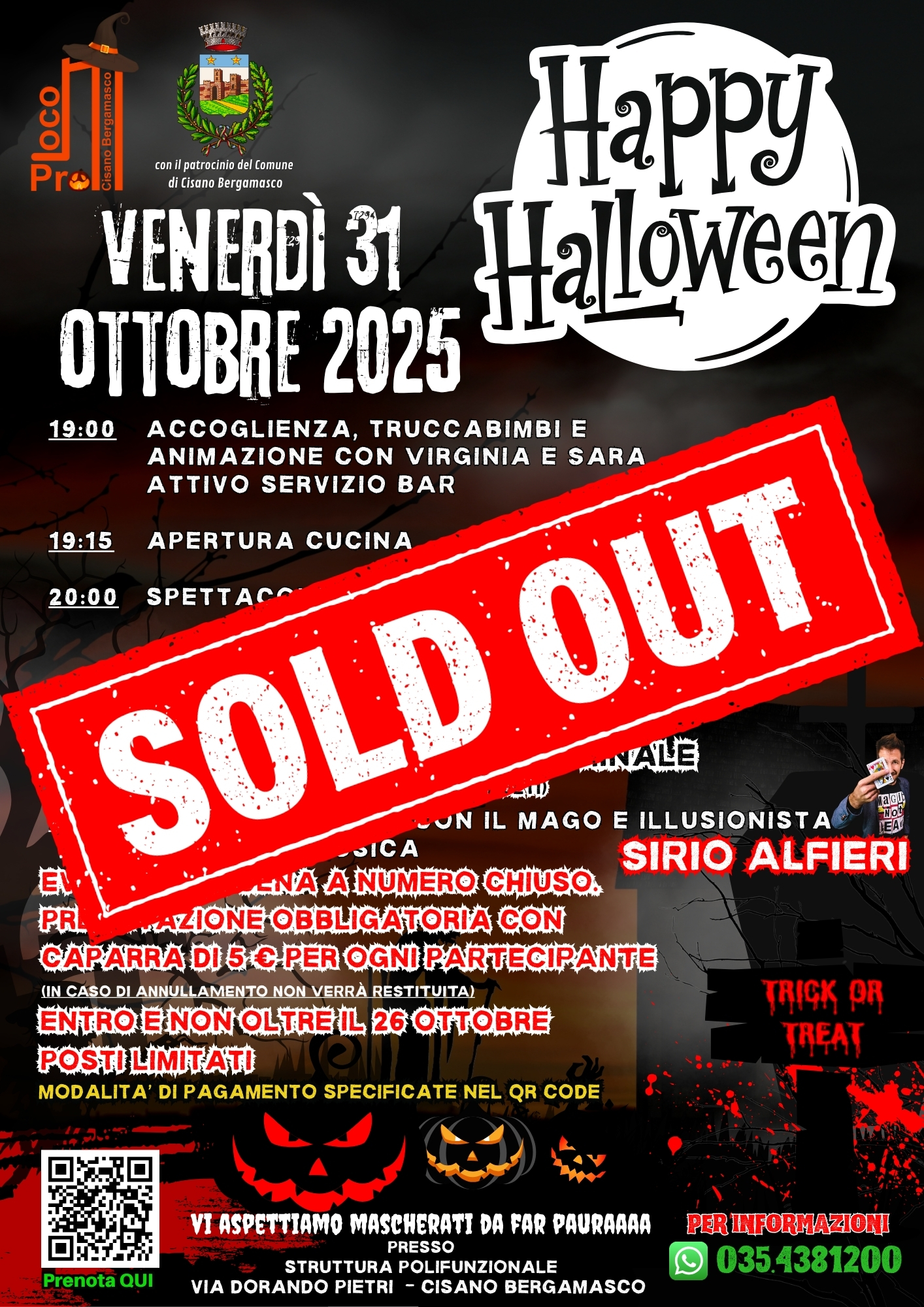 Locandina Happy Halloween 2025